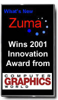 Zuma Wins Compter Graphics World - Innovation Award