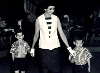 Jimmy Hotz in a fashion show at age 4
